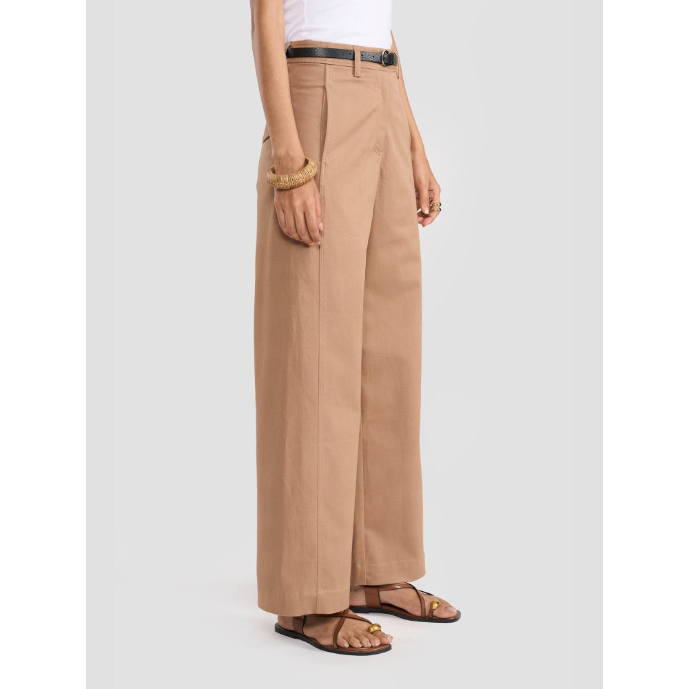 Perona Norah Brown Relaxed Fit Pant