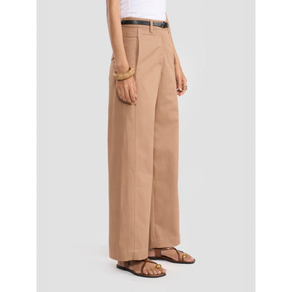 Perona Norah Brown Relaxed Fit Pant