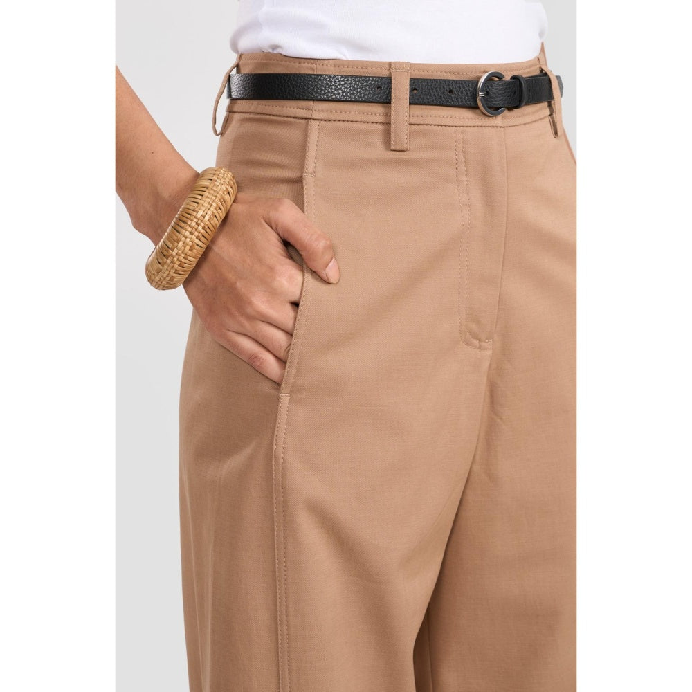 Perona Norah Brown Relaxed Fit Pant