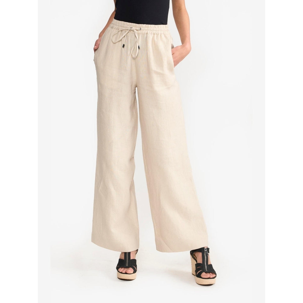 Perona Amora Beige Relaxed Fit Pant
