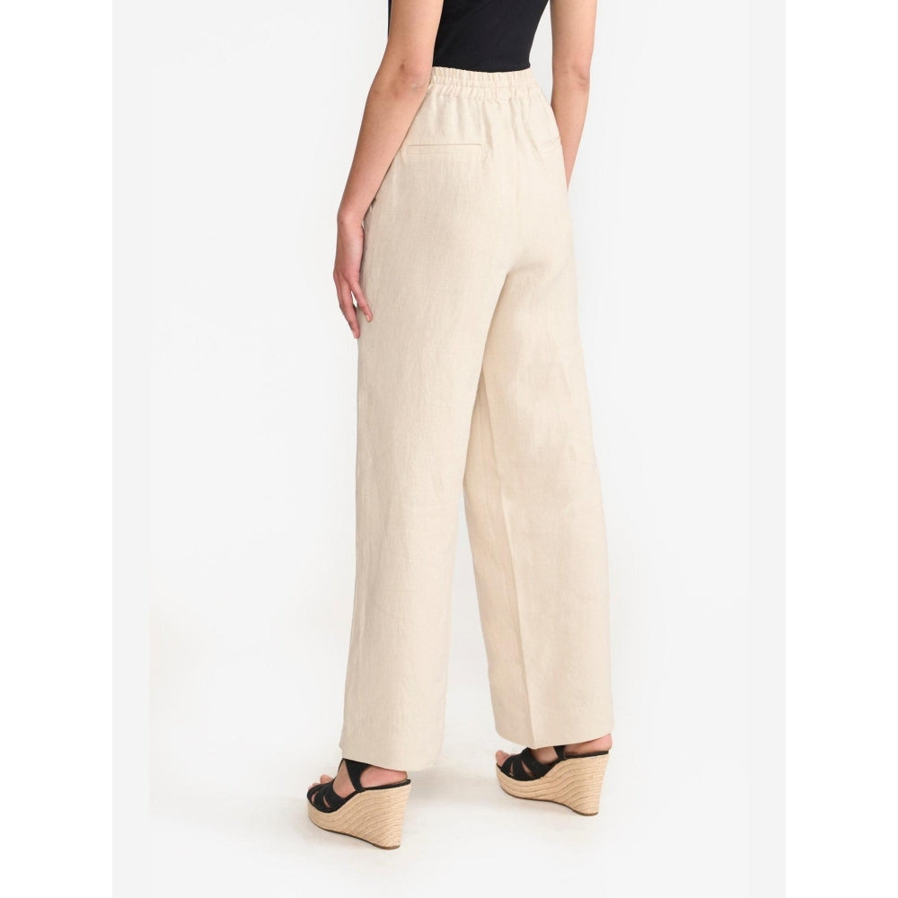 Perona Amora Beige Relaxed Fit Pant