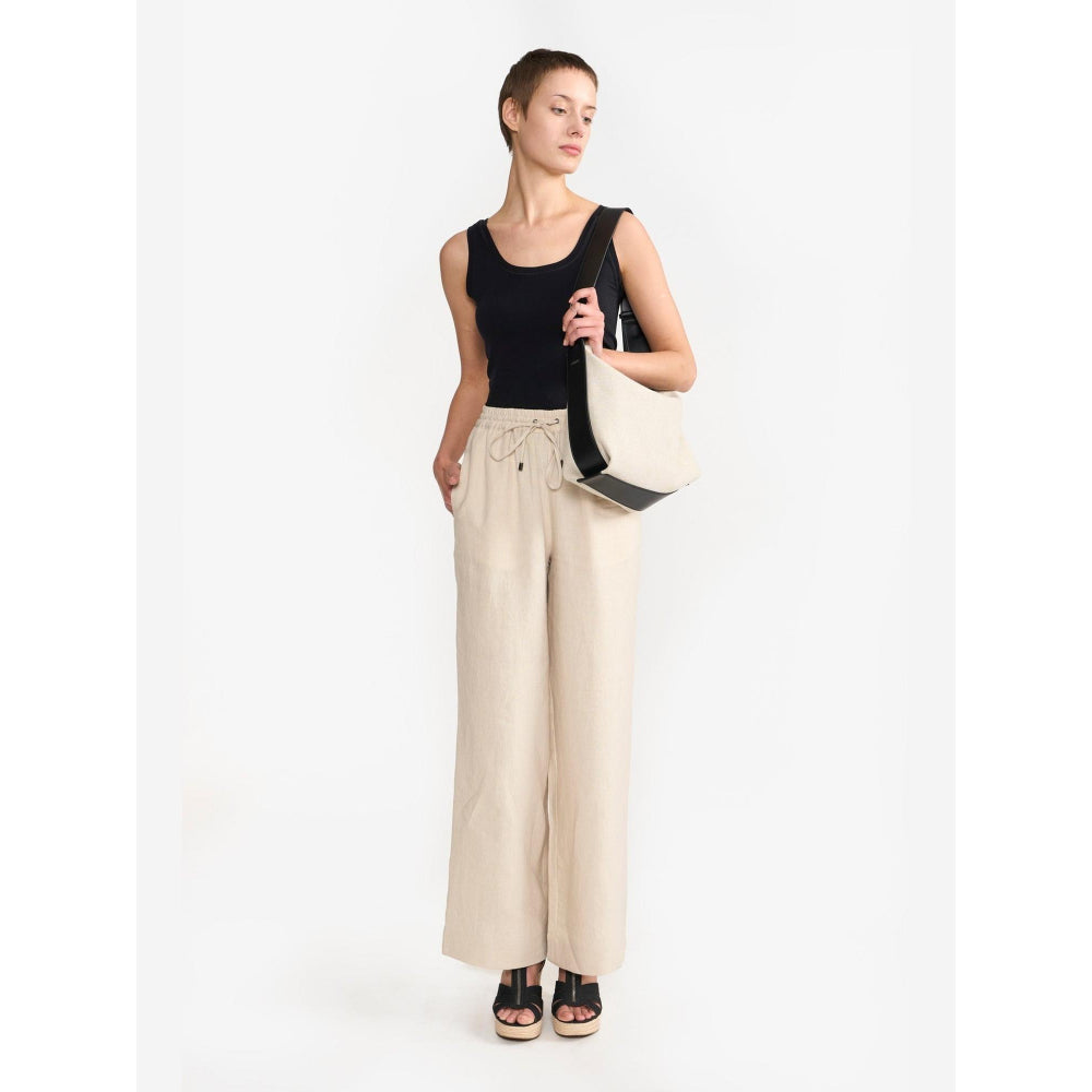 Perona Amora Beige Relaxed Fit Pant