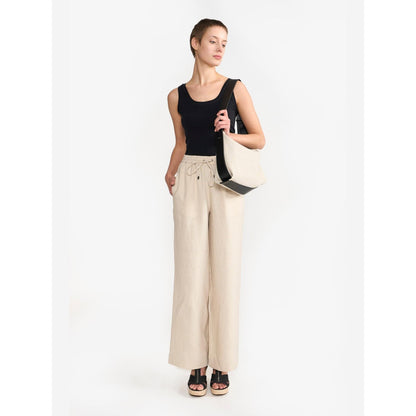 Perona Amora Beige Relaxed Fit Pant