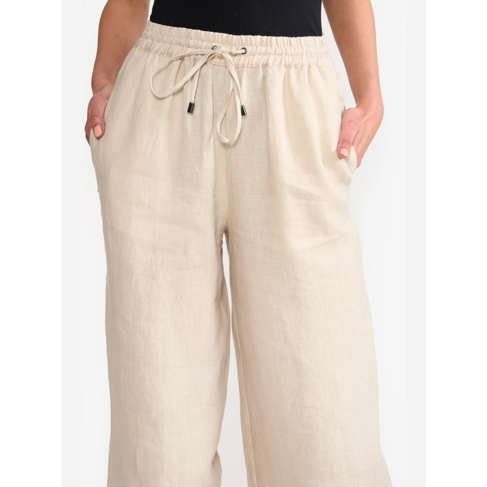 Perona Amora Beige Relaxed Fit Pant