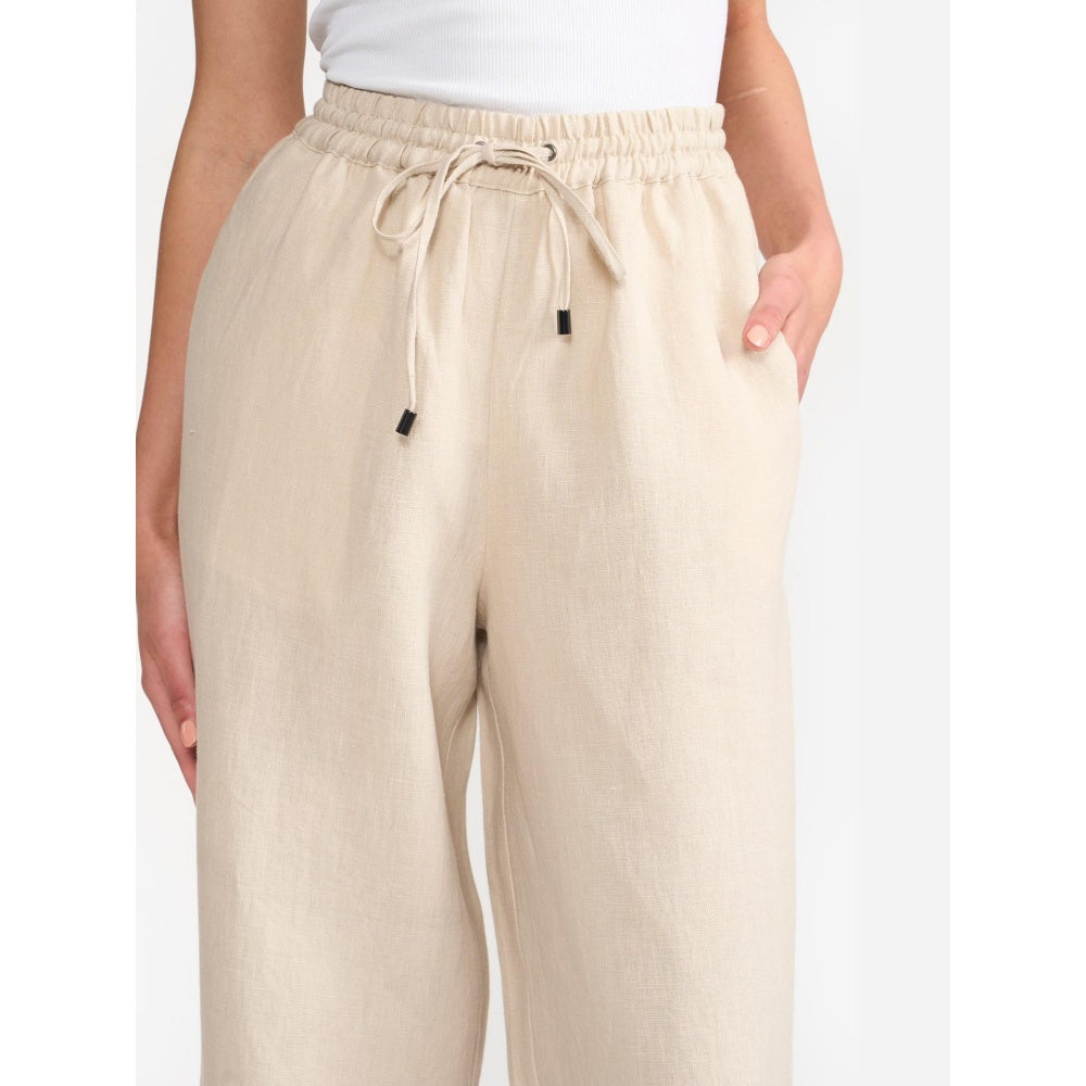 Perona Amora Beige Relaxed Fit Pant