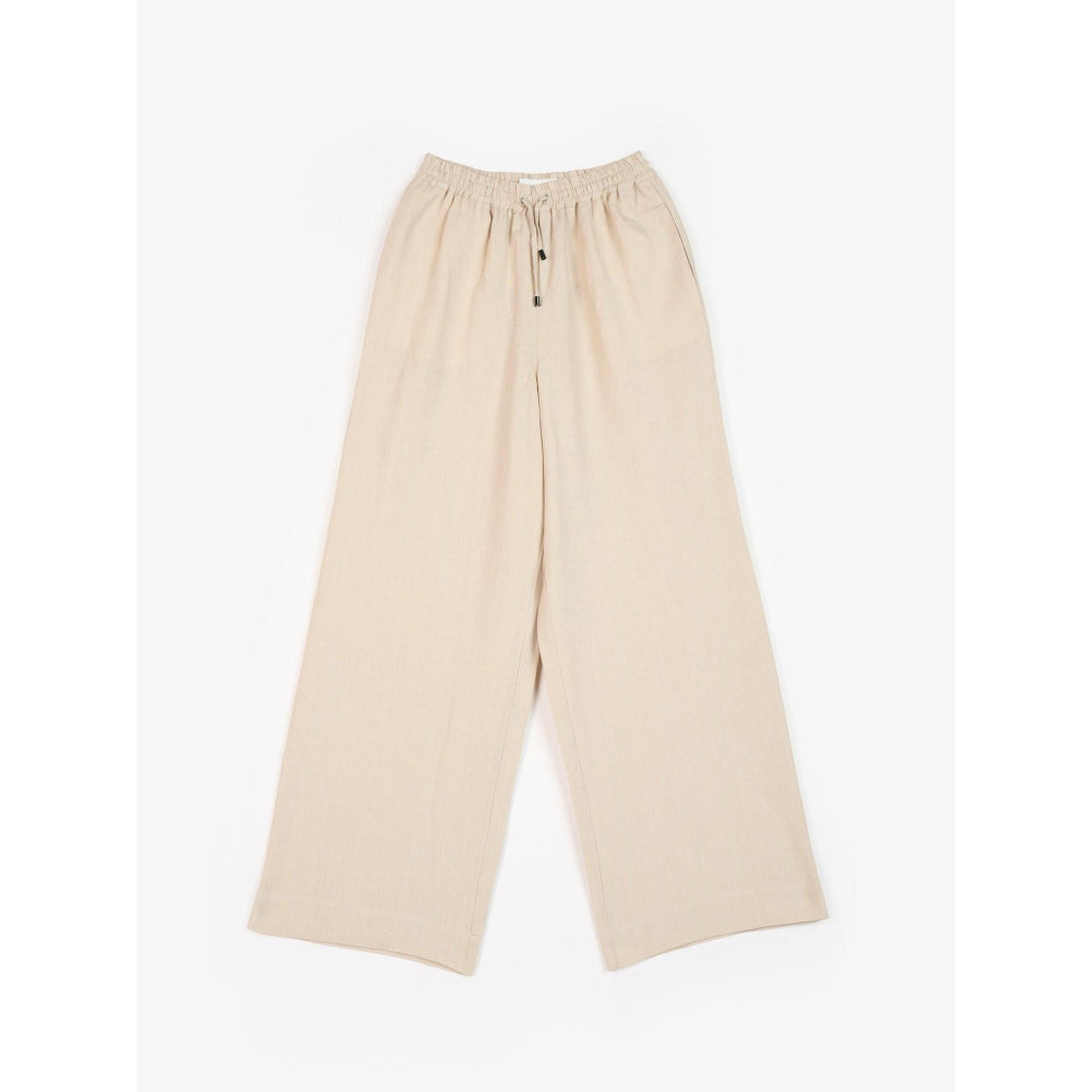 Perona Amora Beige Relaxed Fit Pant