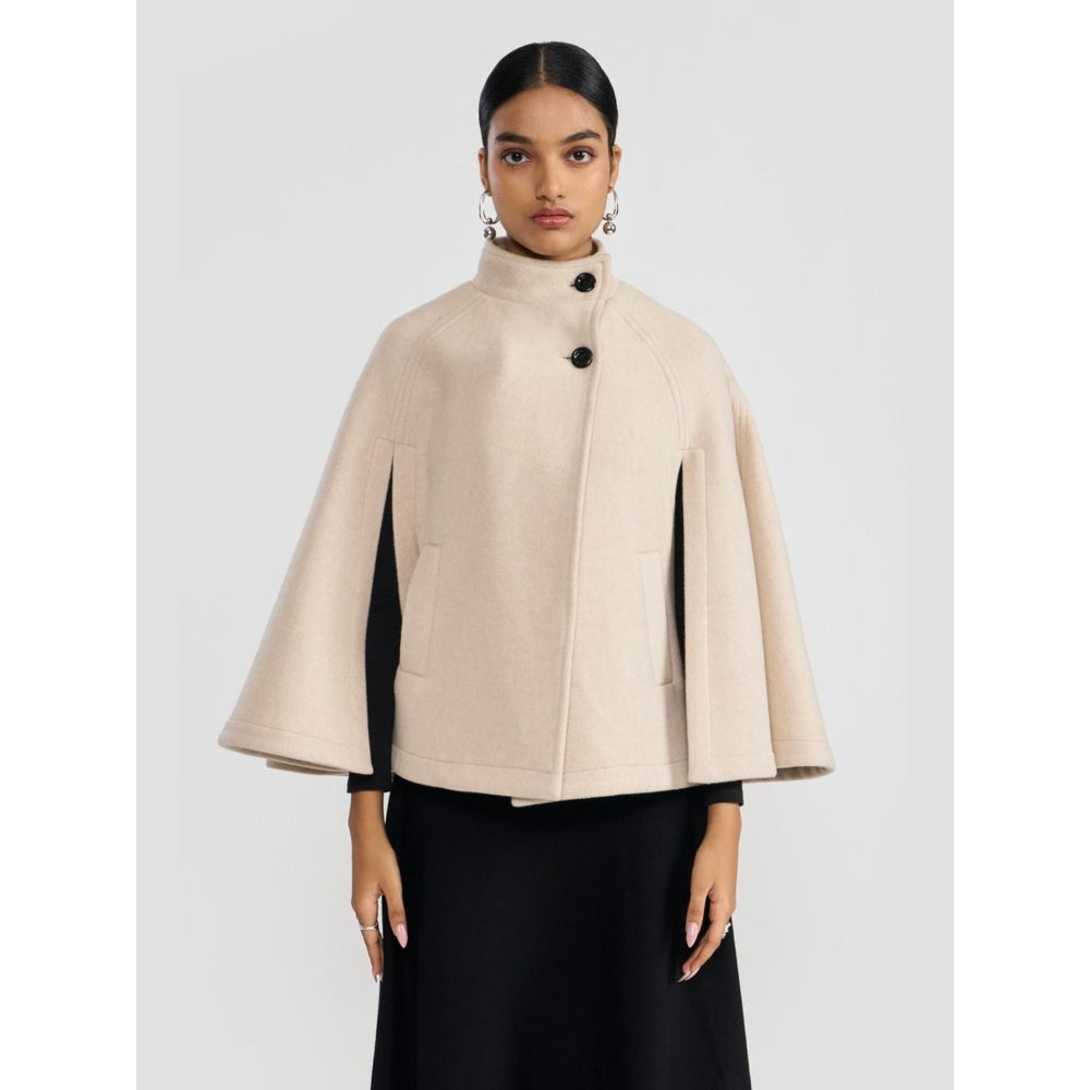 Perona Agnws Ivory High Neck Jacket