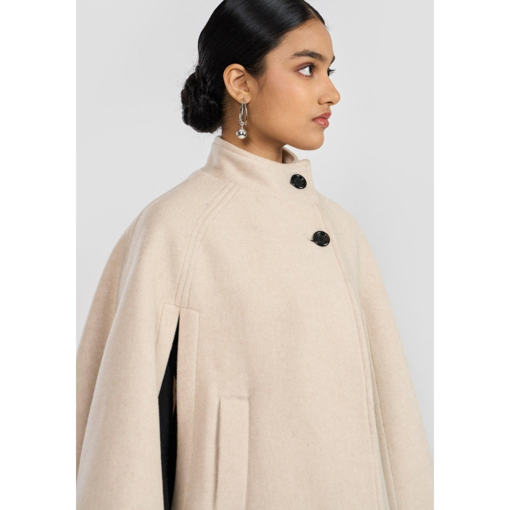 Perona Agnws Ivory High Neck Jacket