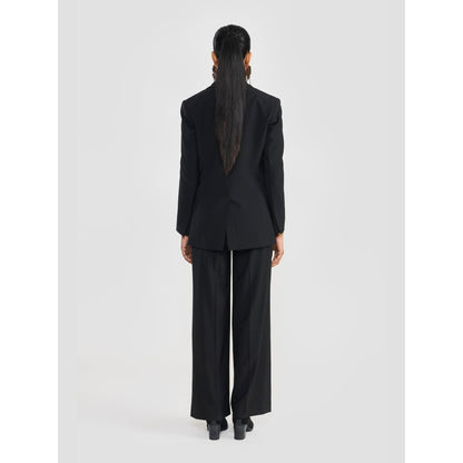 Perona Ariya Black Single-Breasted Blazer
