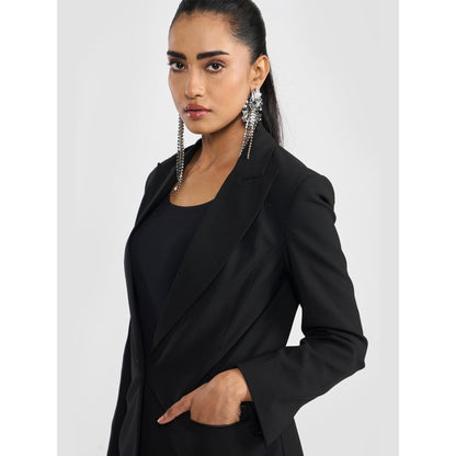 Perona Ariya Black Single-Breasted Blazer
