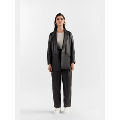Perona Fiona Black Relaxed Fit Pant
