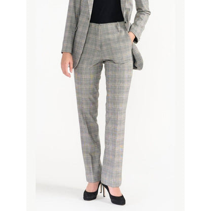 Perona Helen Grey Checks Relaxed Fit Bottom