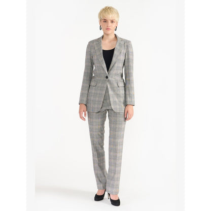 Perona Helen Grey Checks Relaxed Fit Bottom