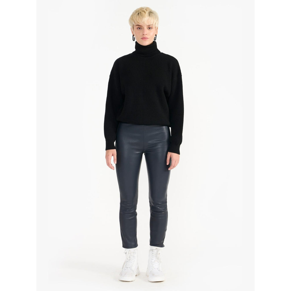 Perona Ira Navy Blue Skinny Fit Pant