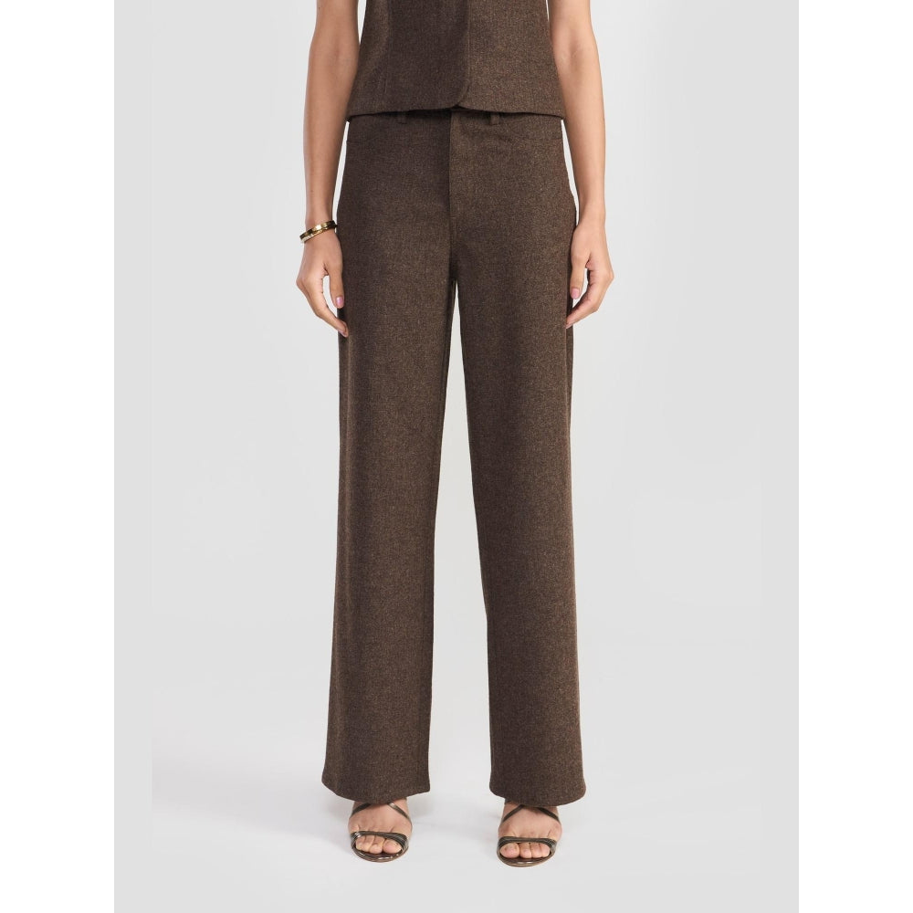 Perona Maia Pant Brown Relaxed Fit Pant