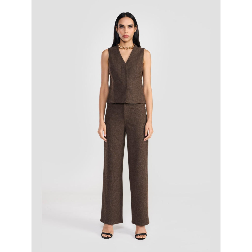 Perona Maia Pant Brown Relaxed Fit Pant