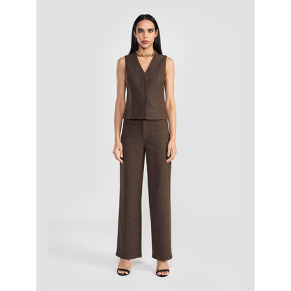 Perona Maia Pant Brown Relaxed Fit Pant