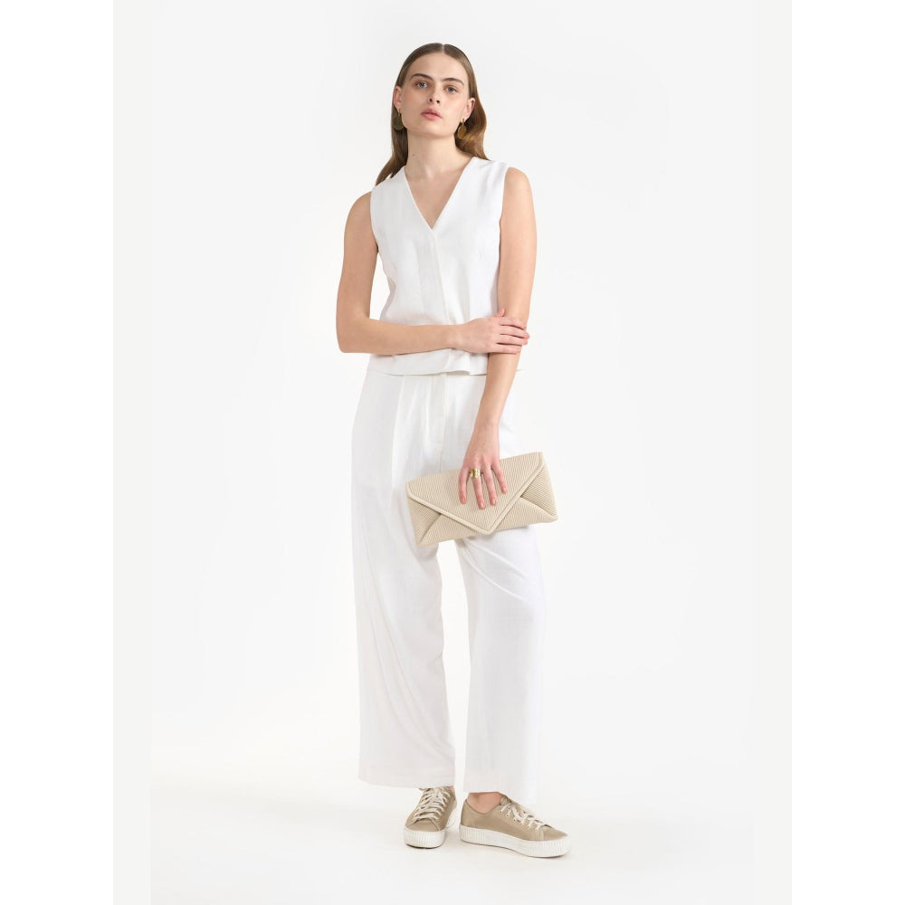 Perona Maia Pant Ivory Relaxed Fit Pant