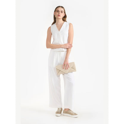 Perona Maia Pant Ivory Relaxed Fit Pant