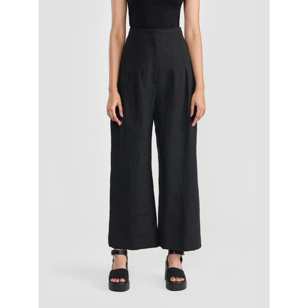 Perona Orelia Black Relaxed Fit Pants