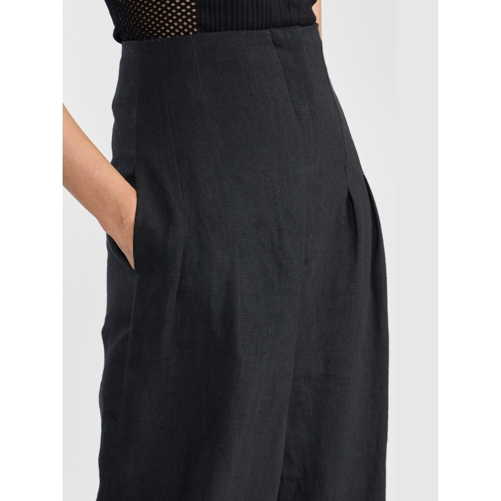 Perona Orelia Black Relaxed Fit Pants