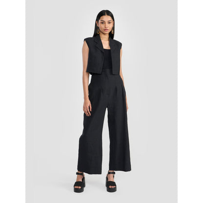 Perona Orelia Black Relaxed Fit Pants