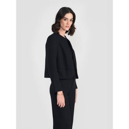 Perona Kylie Black Open Front Blazer