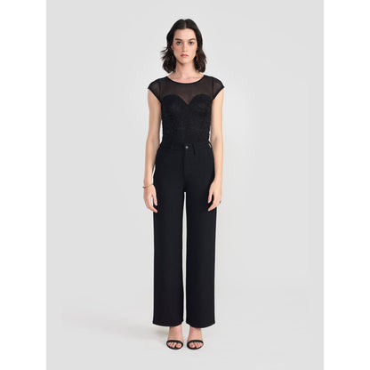 Perona Nyra Black Mid Waist Pant