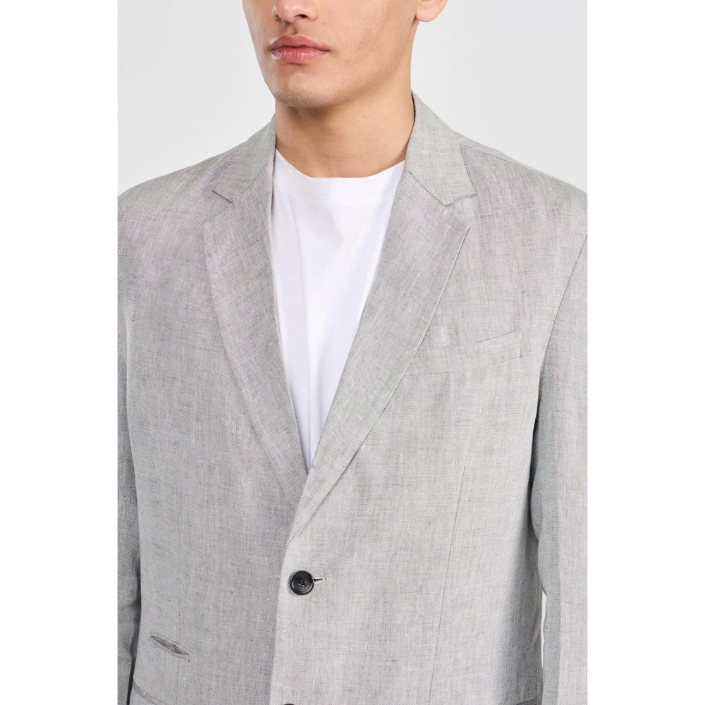 Perona Darren Grey Single Breasted Blazer