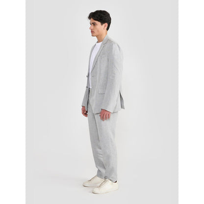 Perona Darren Grey Single Breasted Blazer