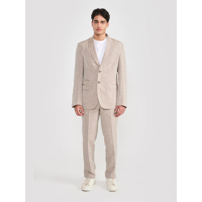 Perona Darren Brown Single Breasted Blazer