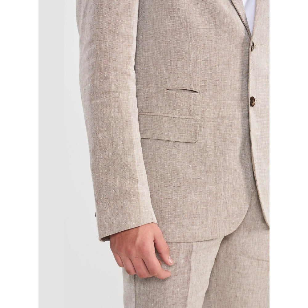 Perona Darren Brown Single Breasted Blazer