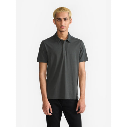 Perona Olive Ethan Pure Cotton Collar Neck Solid/Plain Polo T-Shirt