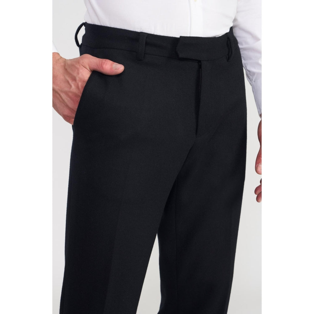 Perona Alfie Black Solid Pant