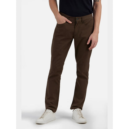 Perona Hanoi Brown Mid Waist Silm Fit Pant