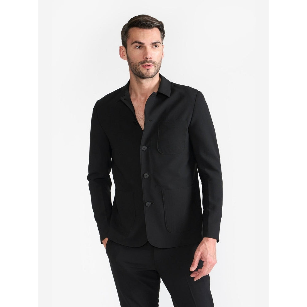 Perona Colt Black Single Breasted Blazer