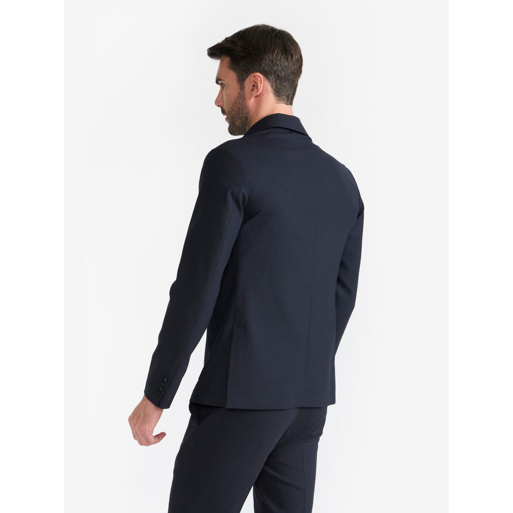 Perona Colt Navy Blue Single Breasted Blazer