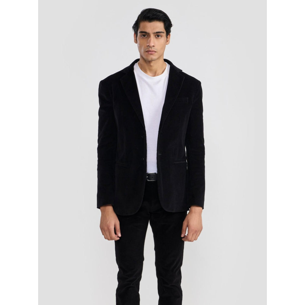 Perona Ashton Black Cotton Blazer