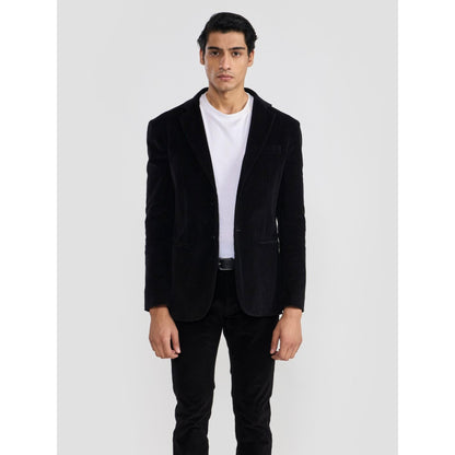 Perona Ashton Black Cotton Blazer