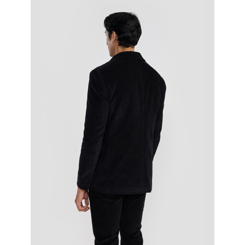 Perona Ashton Black Cotton Blazer