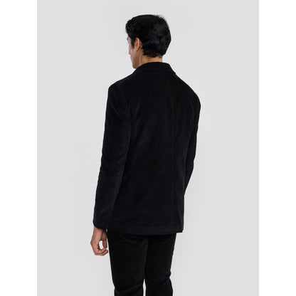 Perona Ashton Black Cotton Blazer