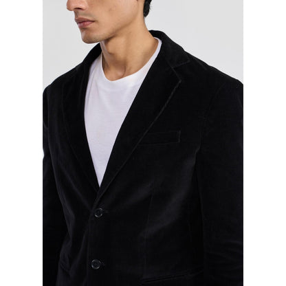 Perona Ashton Black Cotton Blazer
