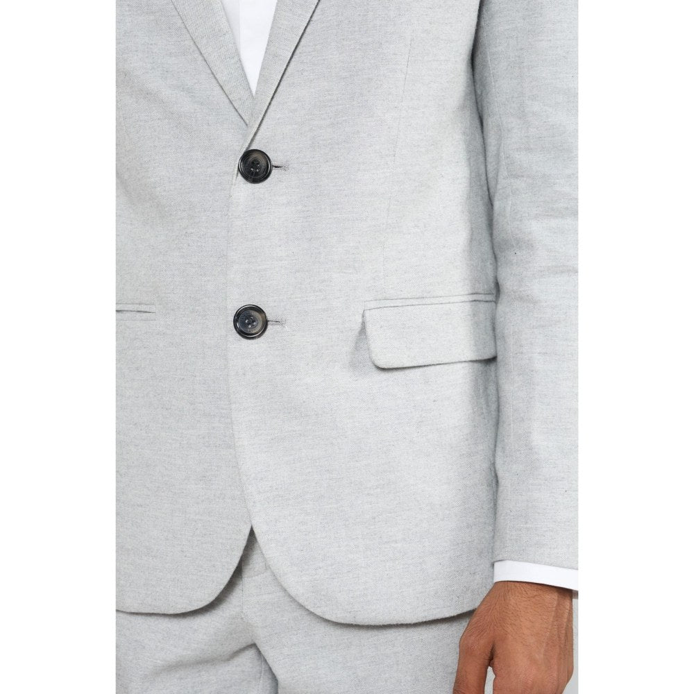 Perona Warren Grey Single Breasted Blazer