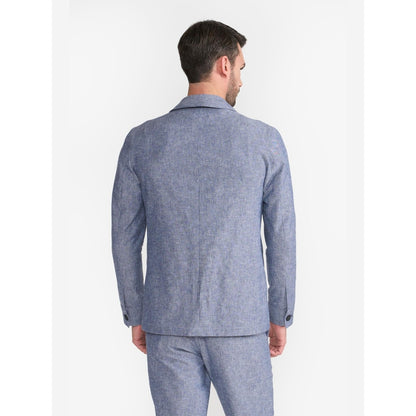 Perona Kenneth Blue Single Breasted Blazer