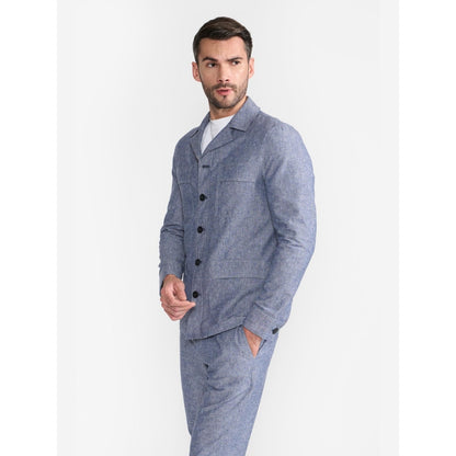 Perona Kenneth Blue Single Breasted Blazer