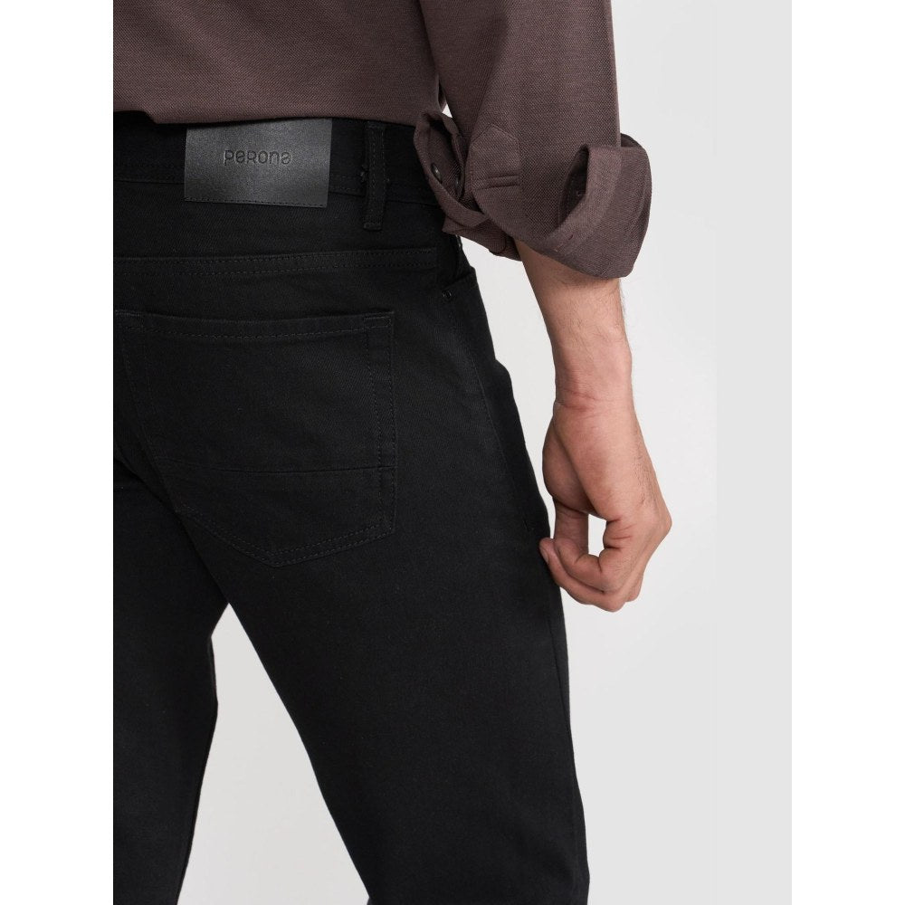 Perona Edward Black Mid Waist Pant