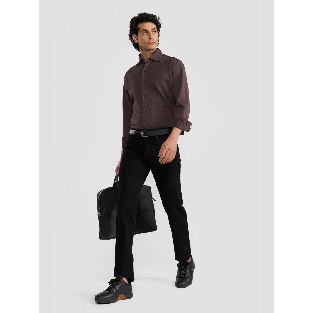 Perona Edward Black Mid Waist Pant