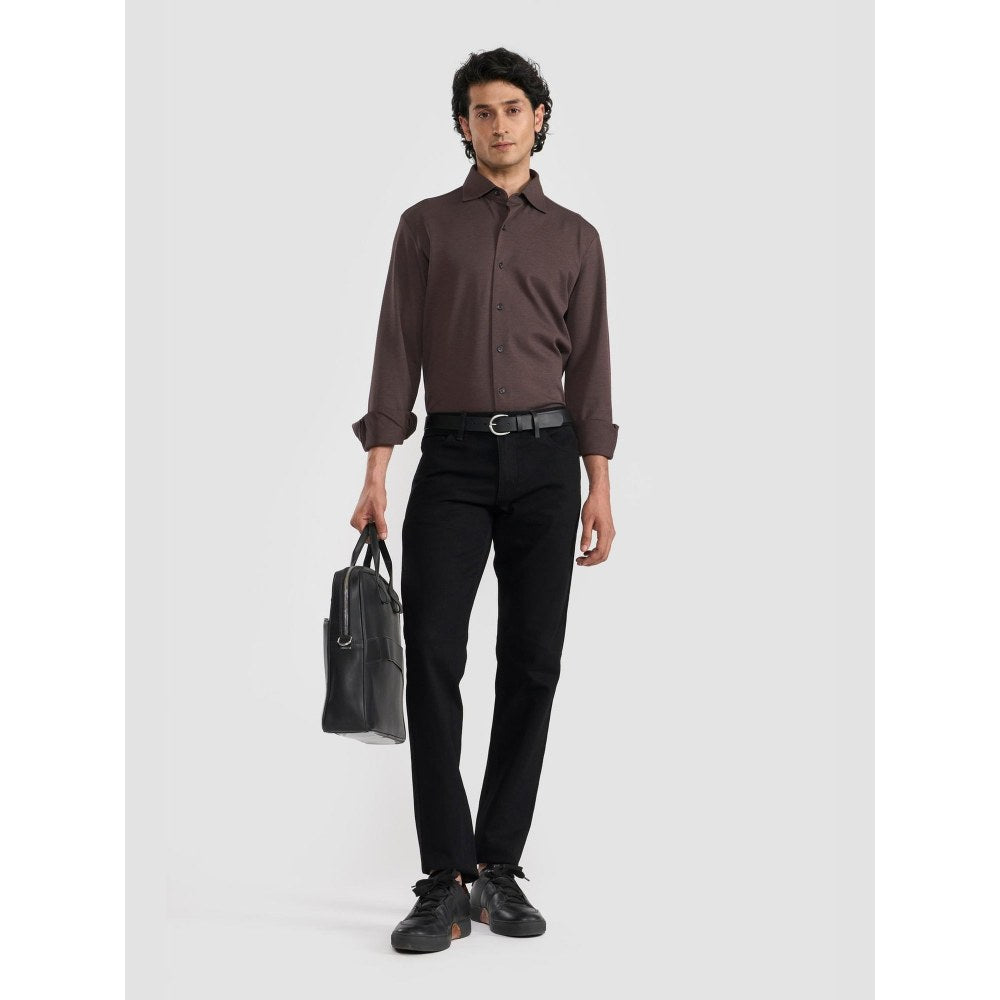 Perona Edward Black Mid Waist Pant
