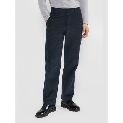 Perona Carson Navy Blue Solid Pant