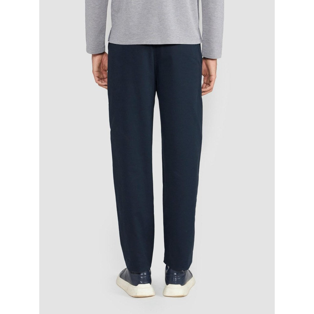 Perona Marcos Navy Blue Relaxed Fit Pant